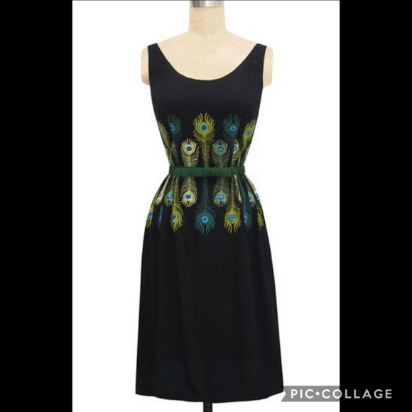 Trashy Diva Dresses & Skirts - Trashy Diva Katherine Dress RARE peacock feathers